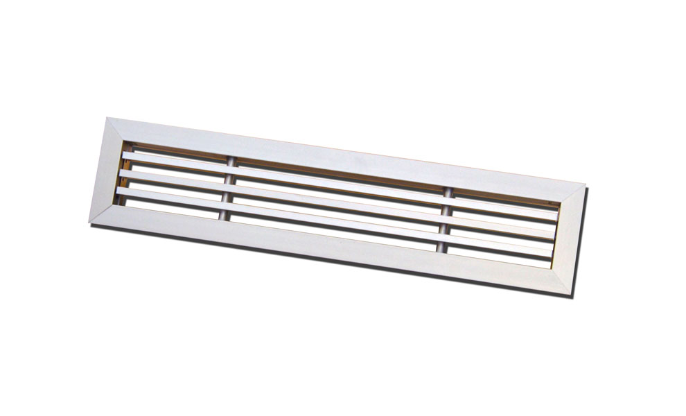 Grid for supply air - aluminium 330 x 75 mm