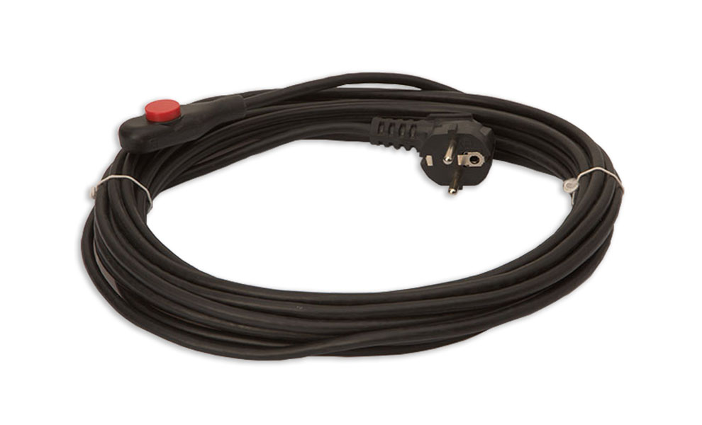 Heating cable - external connection